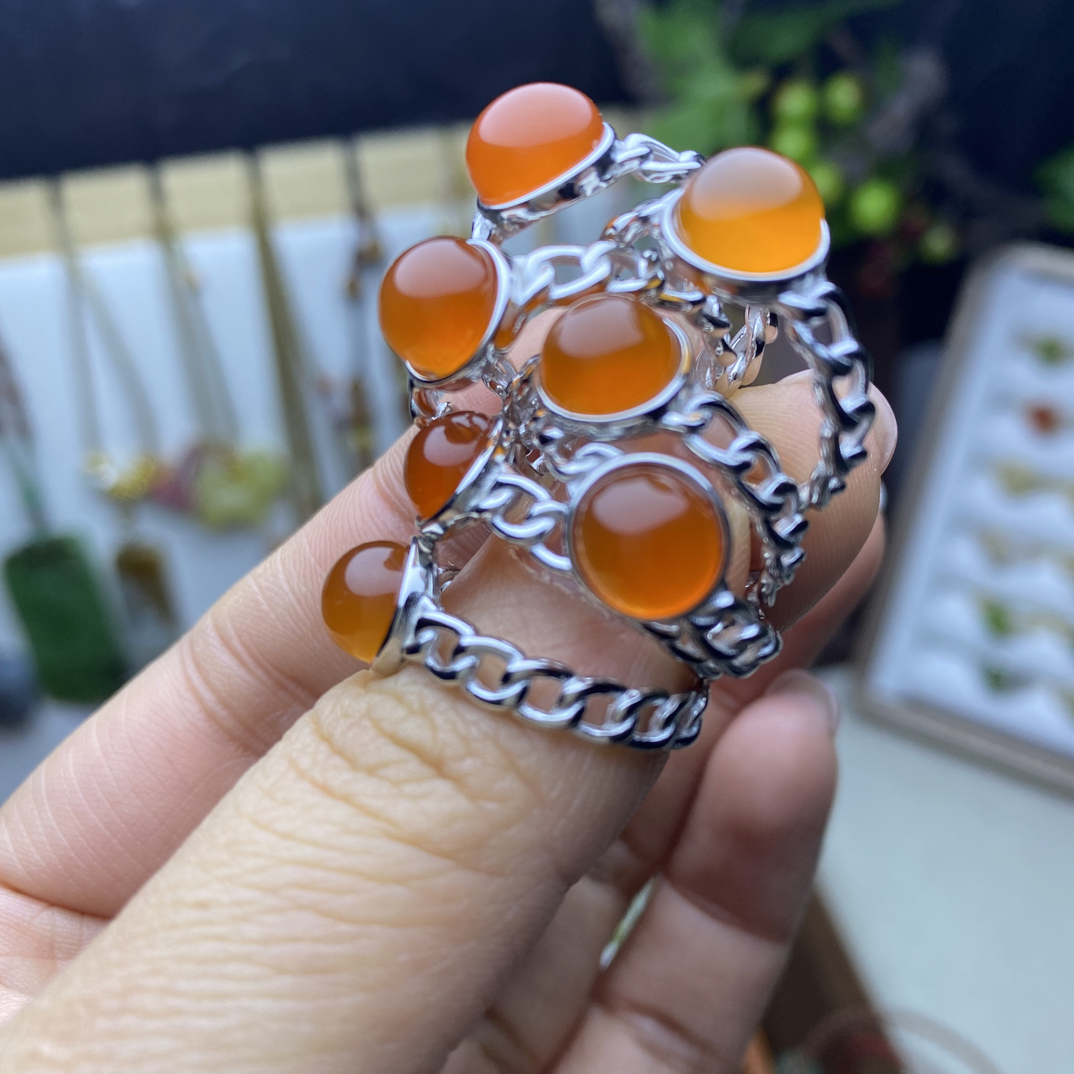 和田玉开口麻花戒指多样性发货拍1发1