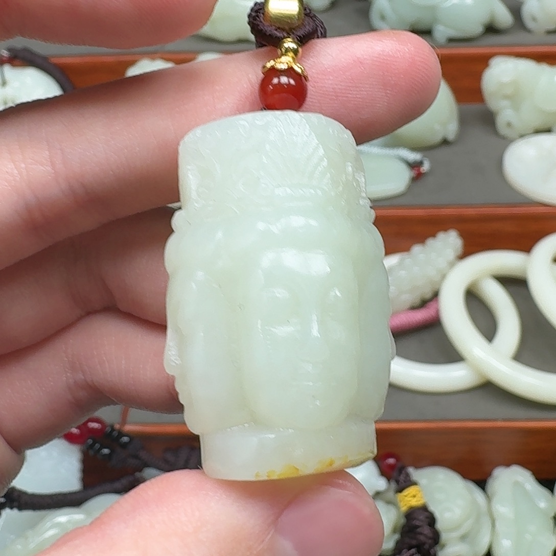 和田玉未镶嵌挂件