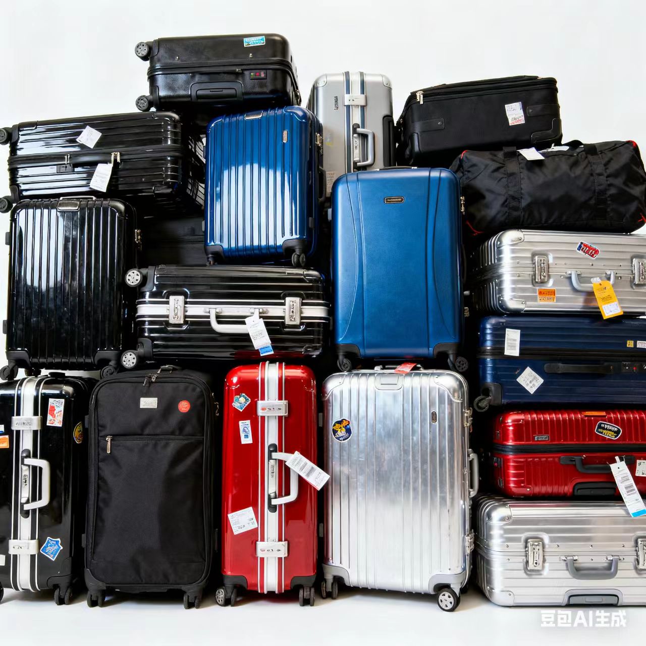 ANBOKE组合复古风铝框证件位轮防盗ins旅行箱PC登机箱B101-200