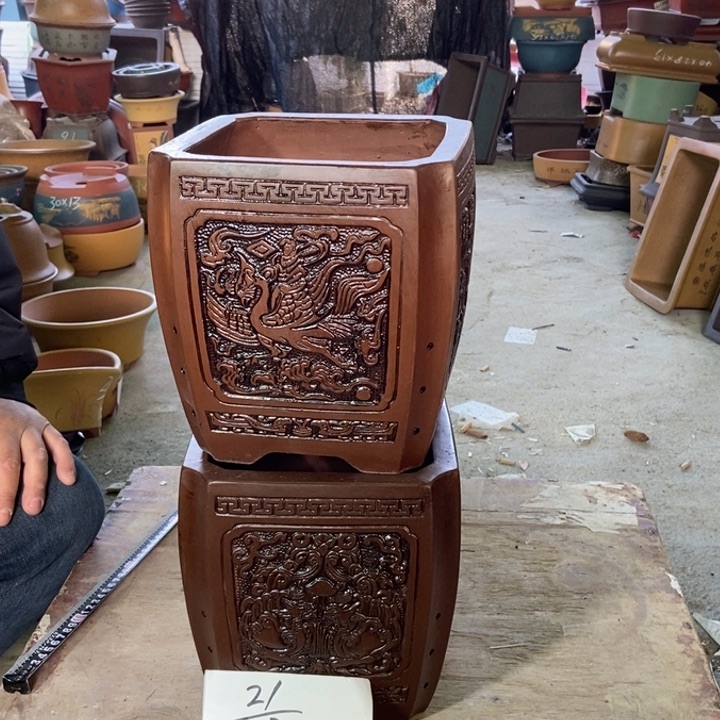 紫砂花盆紫砂紫砂