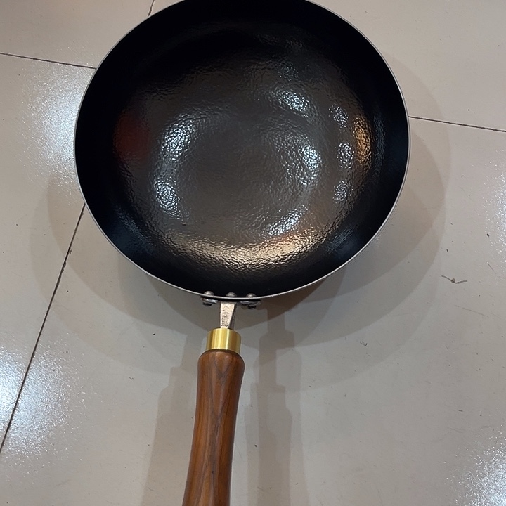 熟铁30圆底炒锅微瑕特价不退不换