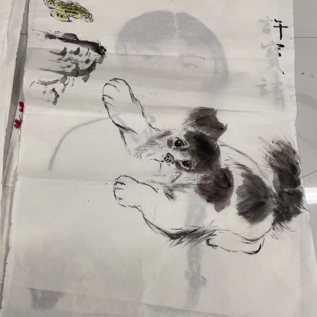 国画无落款微瑕作品