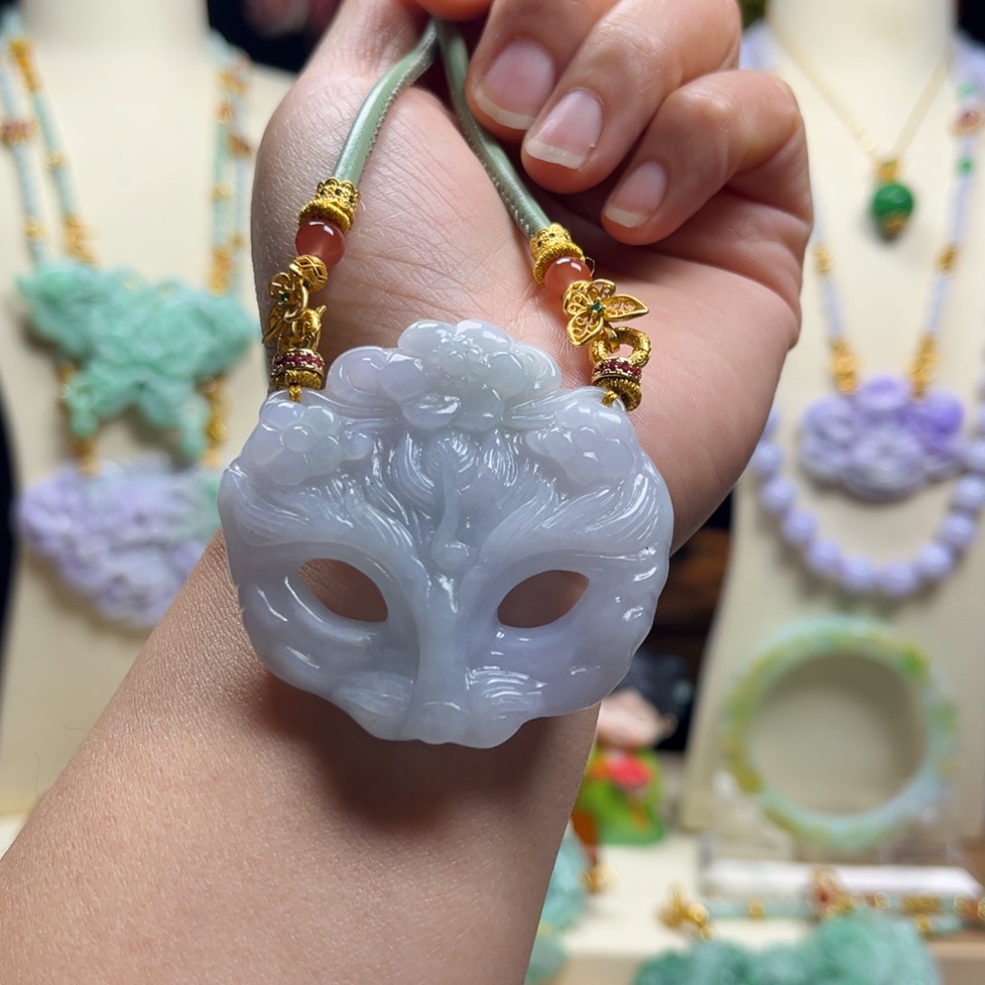 翡翠颈饰未镶嵌天然翡啊