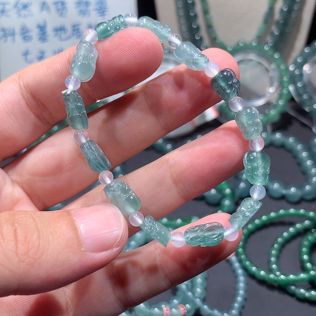 未镶嵌手串翡翠正品纯天然A货翡翠手串