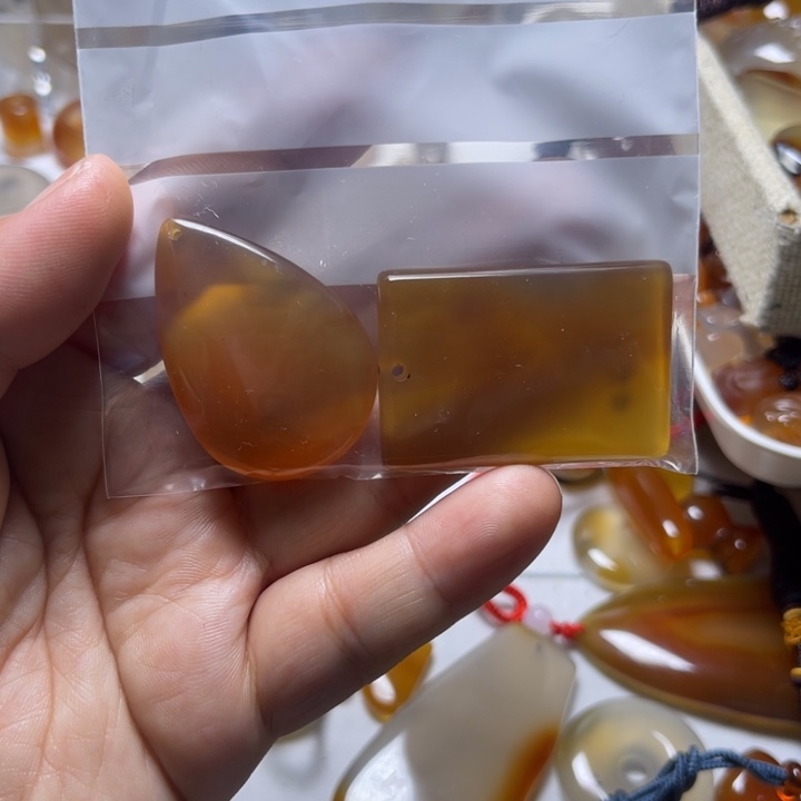 城***人玛瑙/玉髓颈饰未镶嵌003存45付25