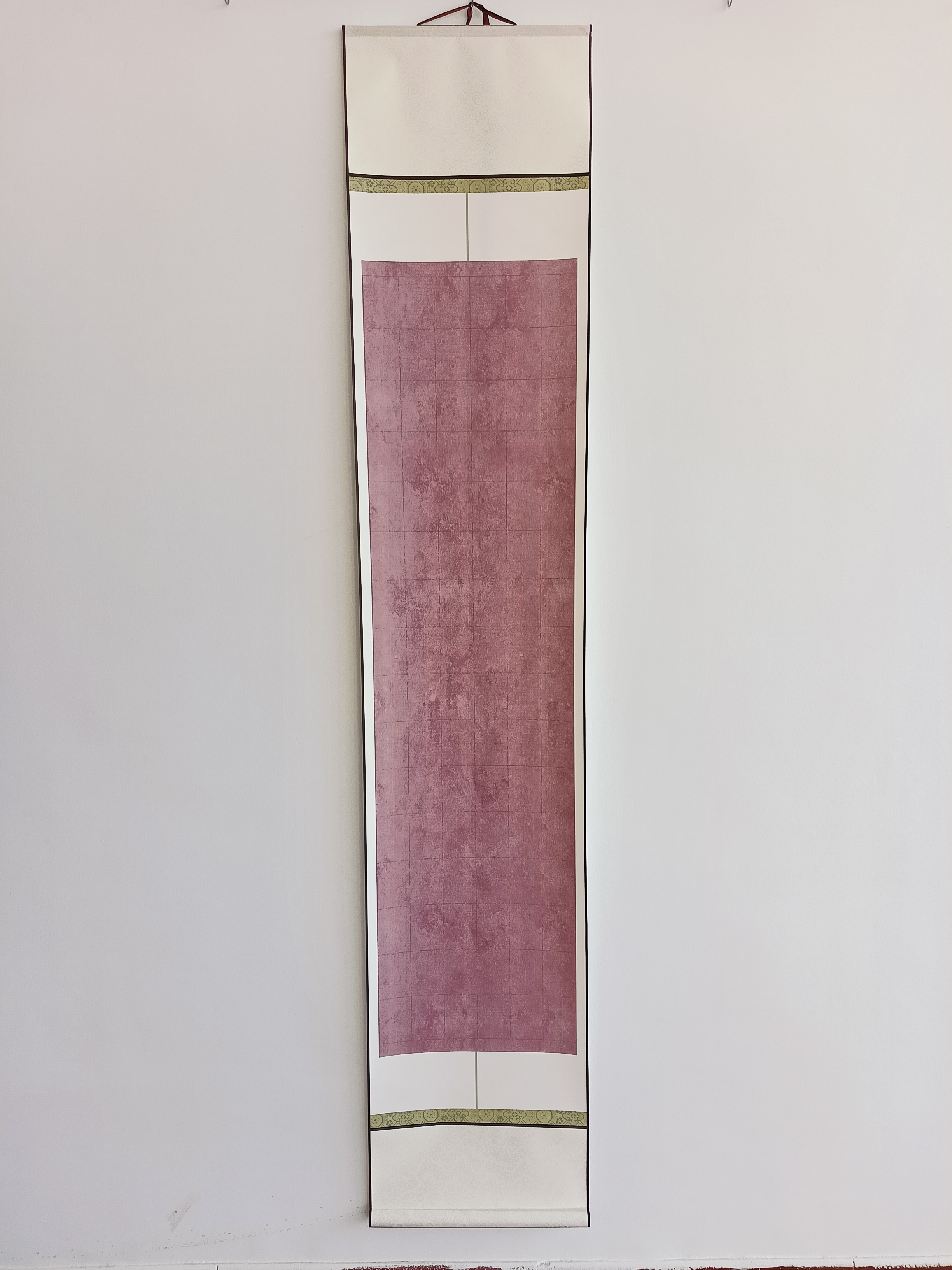 紫色[5*7篆书]宣纸挂轴