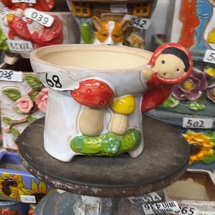 粗陶材质多肉花盆