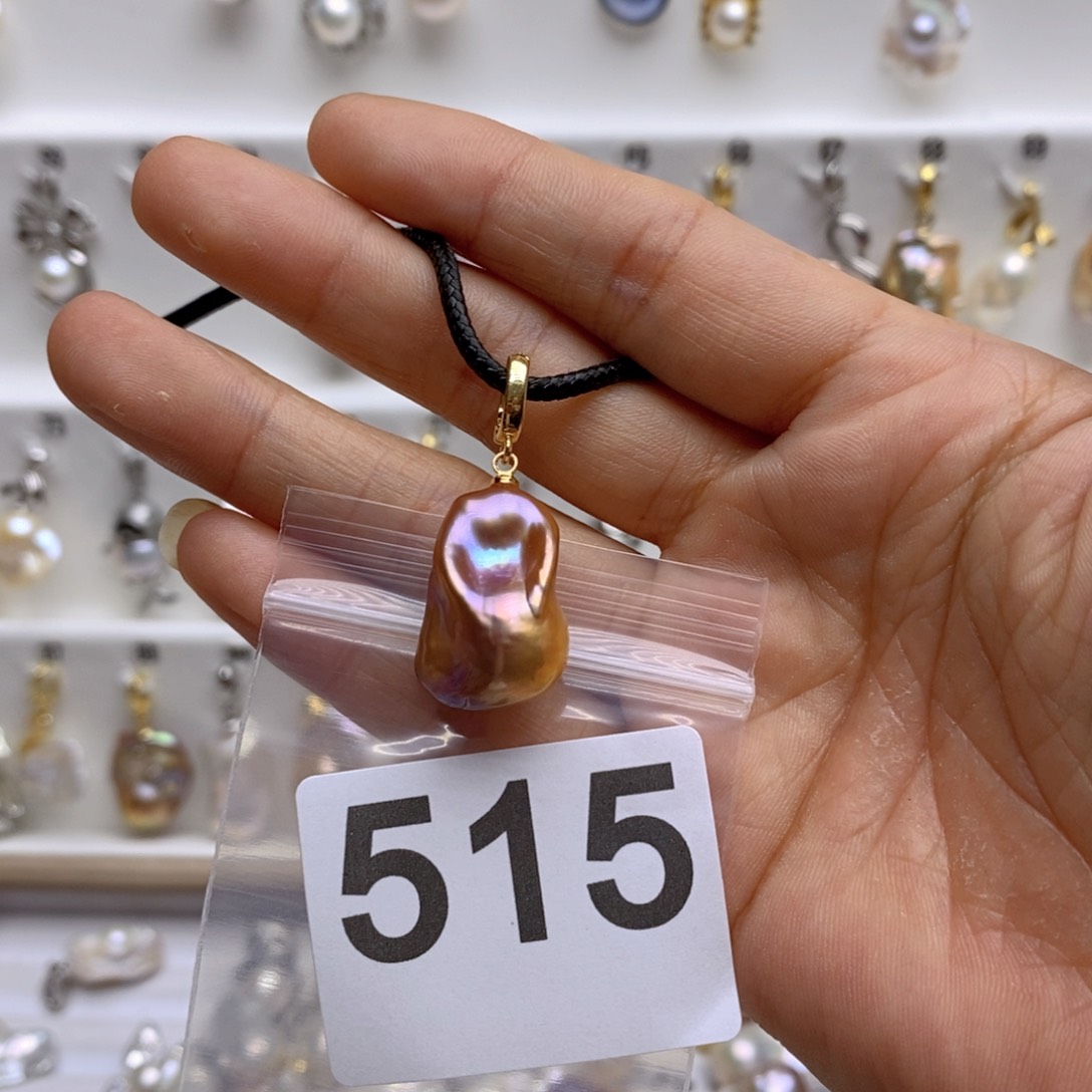 淡水珍珠颈饰银S925镶嵌515