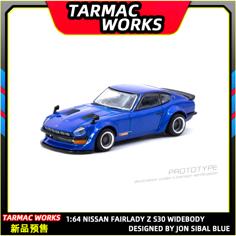 现货 TW 1:64 尼桑 Nissan Fairlady Z S30 蓝色 合金车模摆件