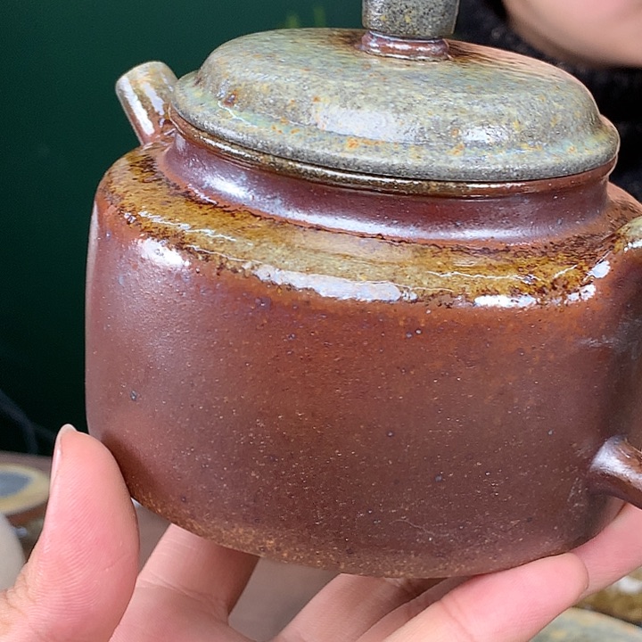 紫砂茶壶纯自然柴烧