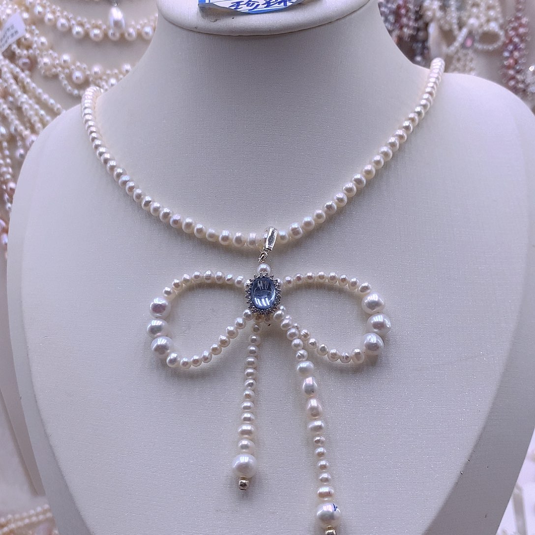 耳饰淡水珍珠未镶嵌吊坠