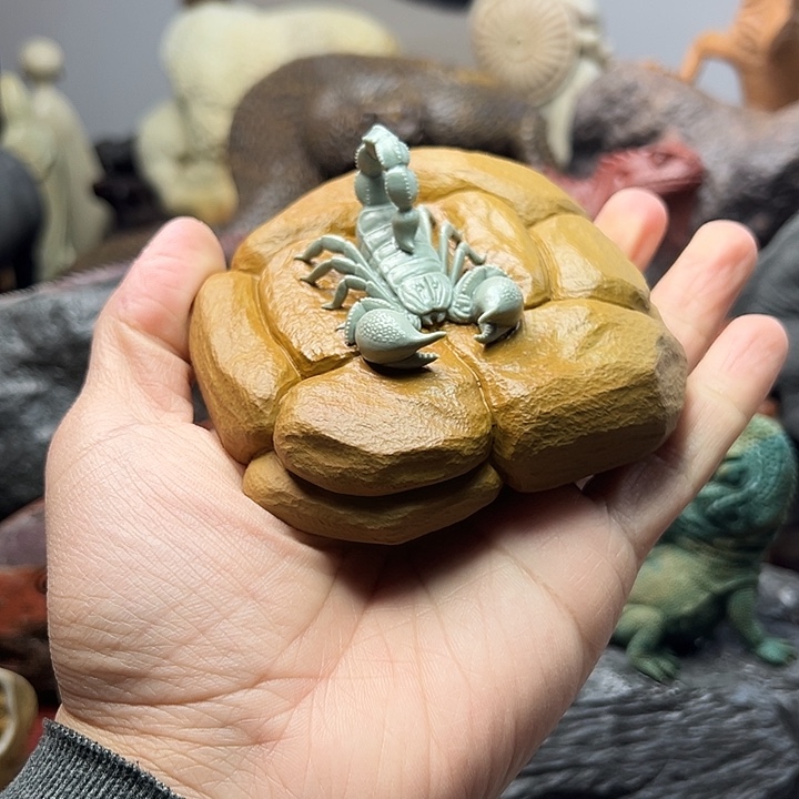 东北石松花石摆件