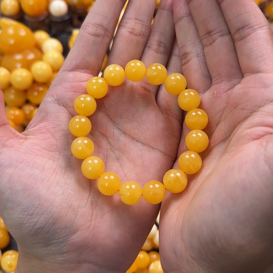 琥珀未镶嵌珠宝奇石12mm同料