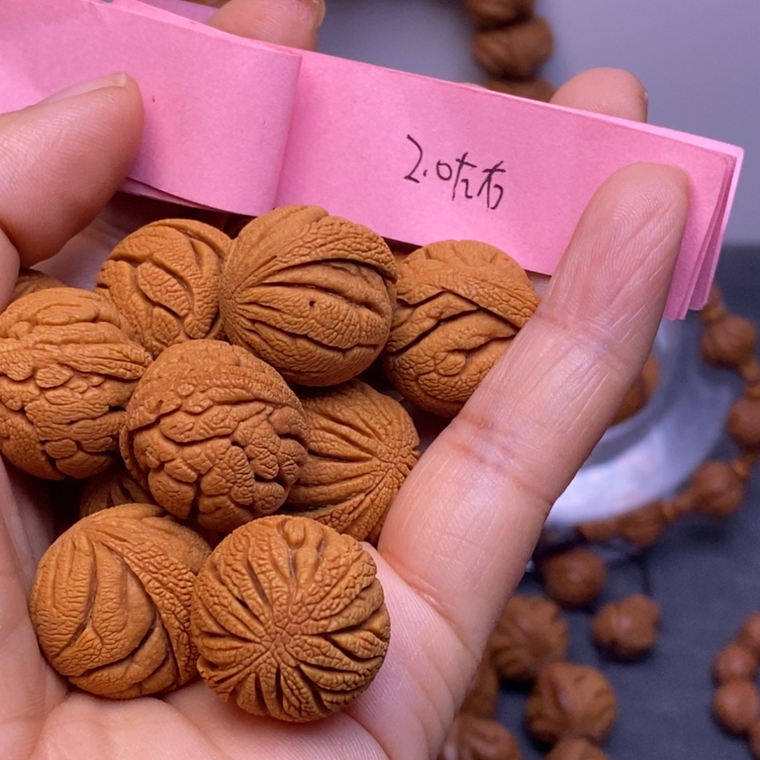 秦岭龙纹桃核13颗