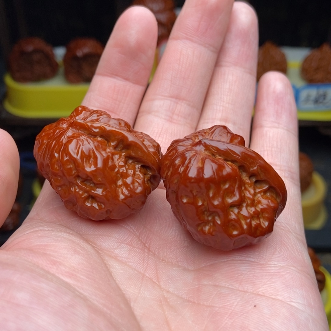 文玩核桃吊坠35蛤蟆头一帆风顺