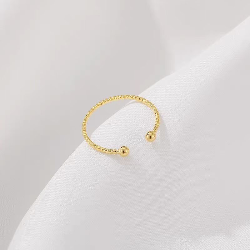 合金戒指 直播间开口可调节戒指一个