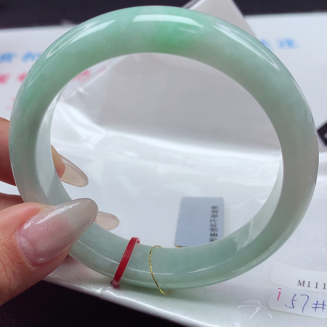 翡翠手镯未镶嵌5657天然缅甸a货翡翠手镯1930