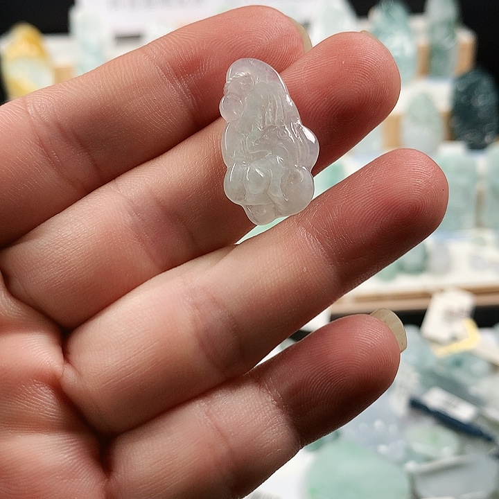 吊坠(不含链)未镶嵌翡翠28九尾狐