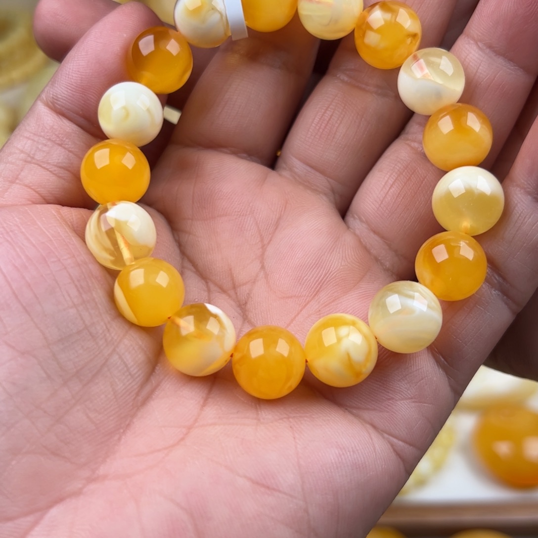 蜜蜡未镶嵌颈饰纯天然琥珀蜜蜡