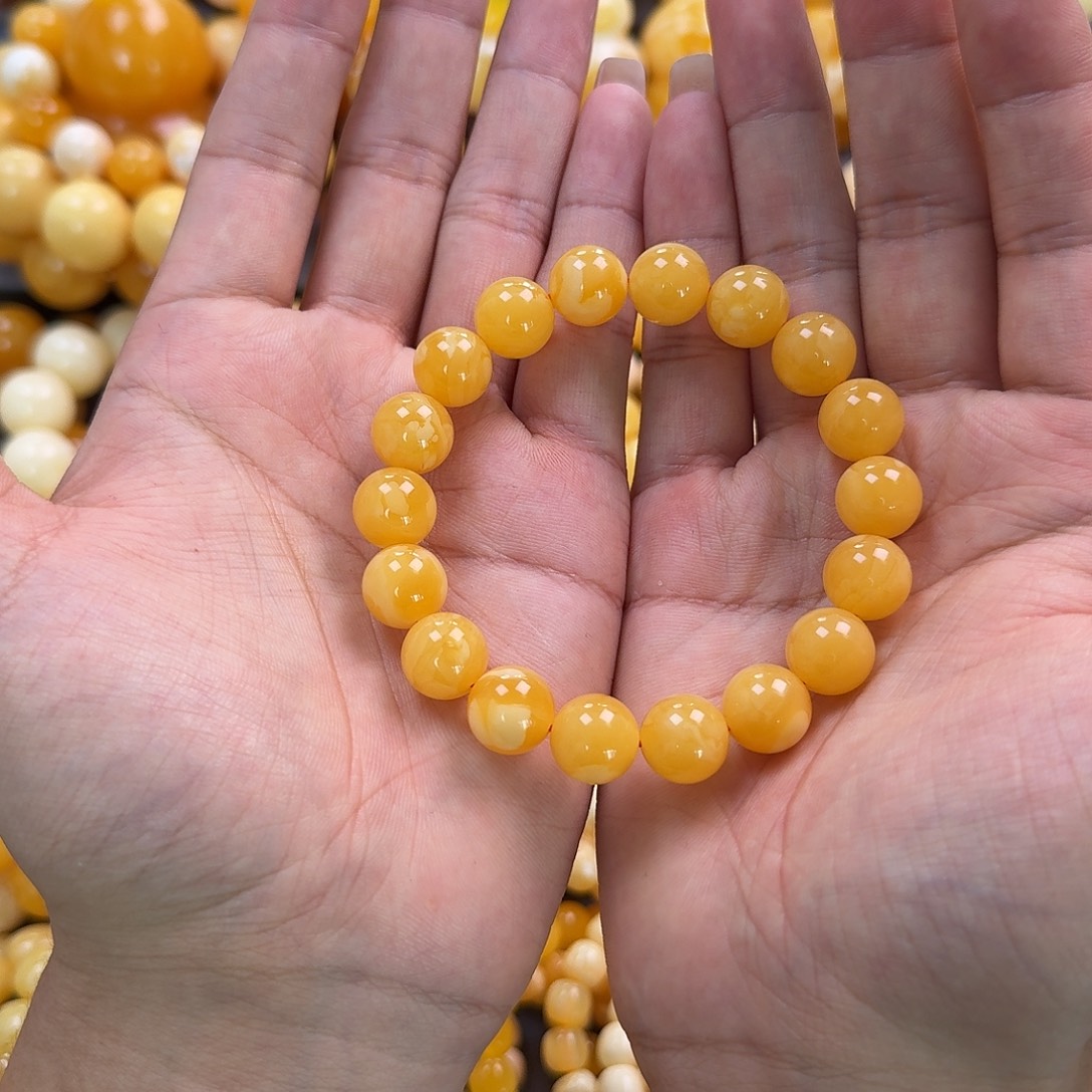 蜜蜡未镶嵌珠宝奇石同料12mm