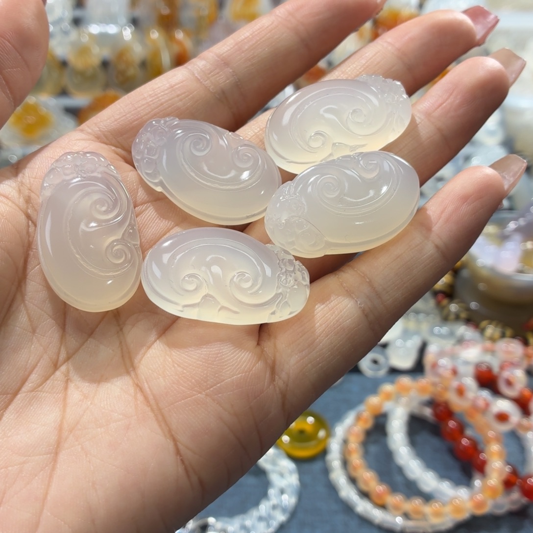 玛瑙/玉髓未镶嵌吊坠(不含链)