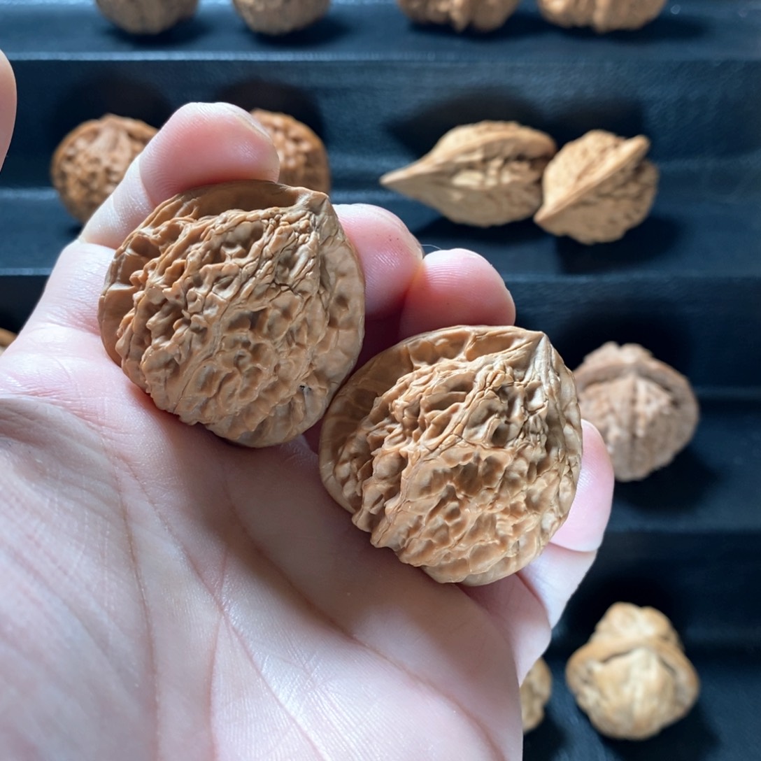桃核把件米*野生原树唐山公子帽37