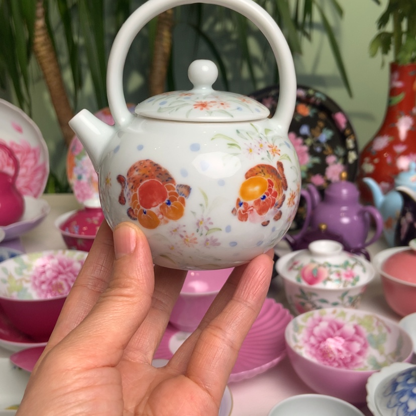 【闪购商品】胖胖鱼提梁壶手工shou hui q