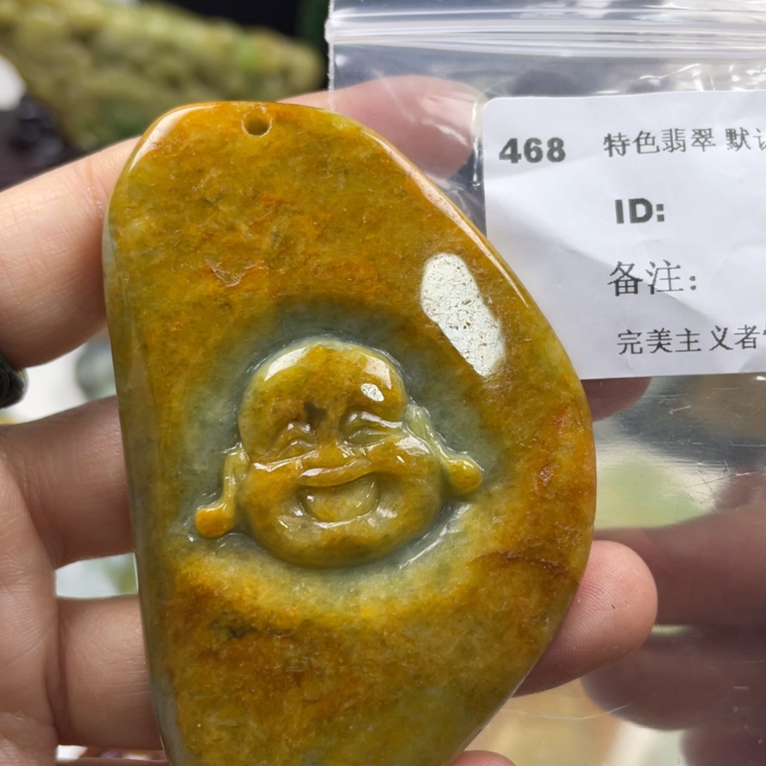 翡翠未镶嵌颈饰牌子