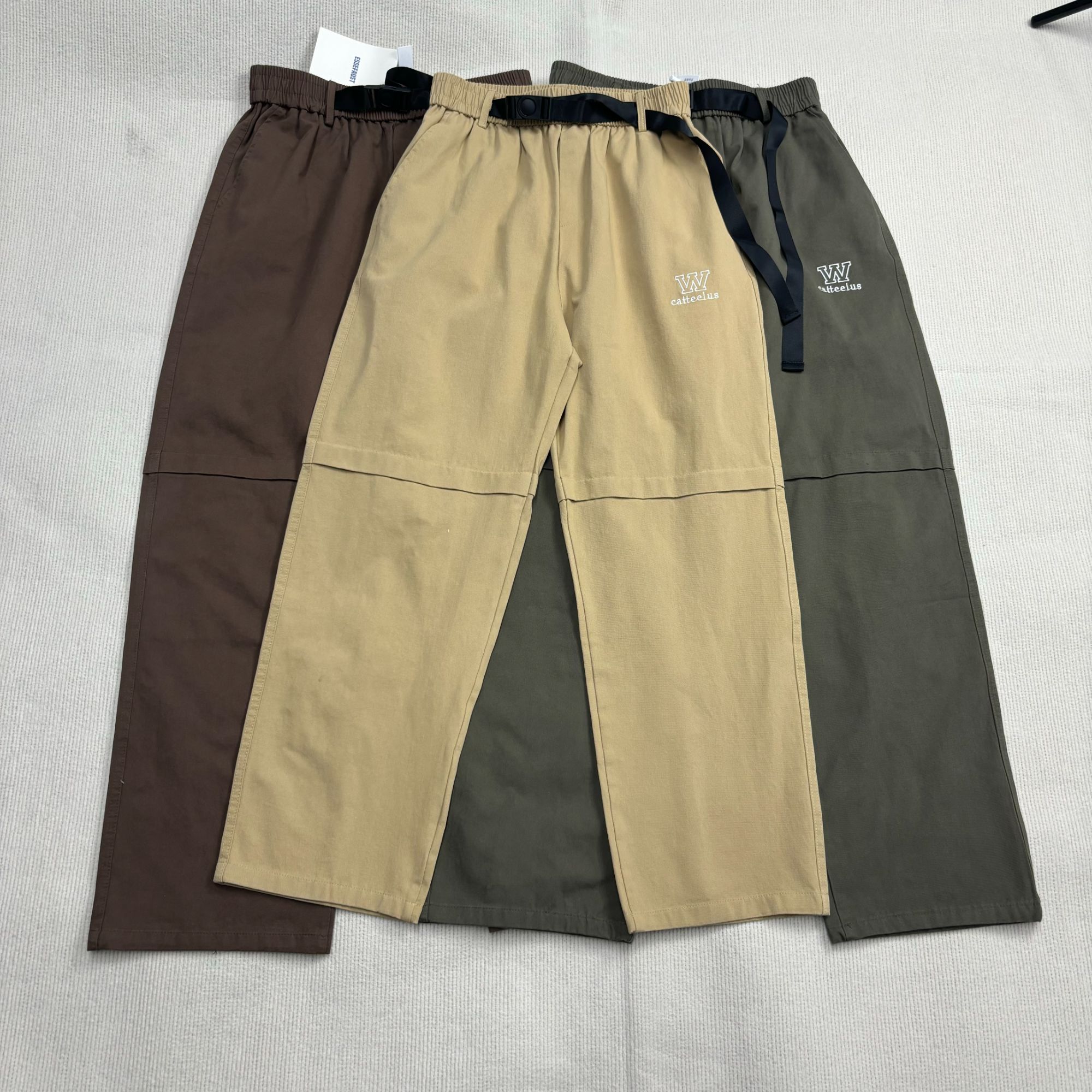 工装刺绣春夏百搭帅气男女休闲裤配【腰带】KZ712