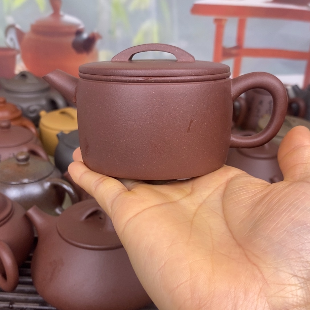 茶壶紫砂风釉150cccc羊角山紫泥