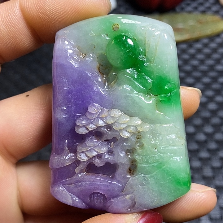 紫金钵盂菩提吊坠