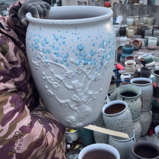 红陶口24高35瑕疵