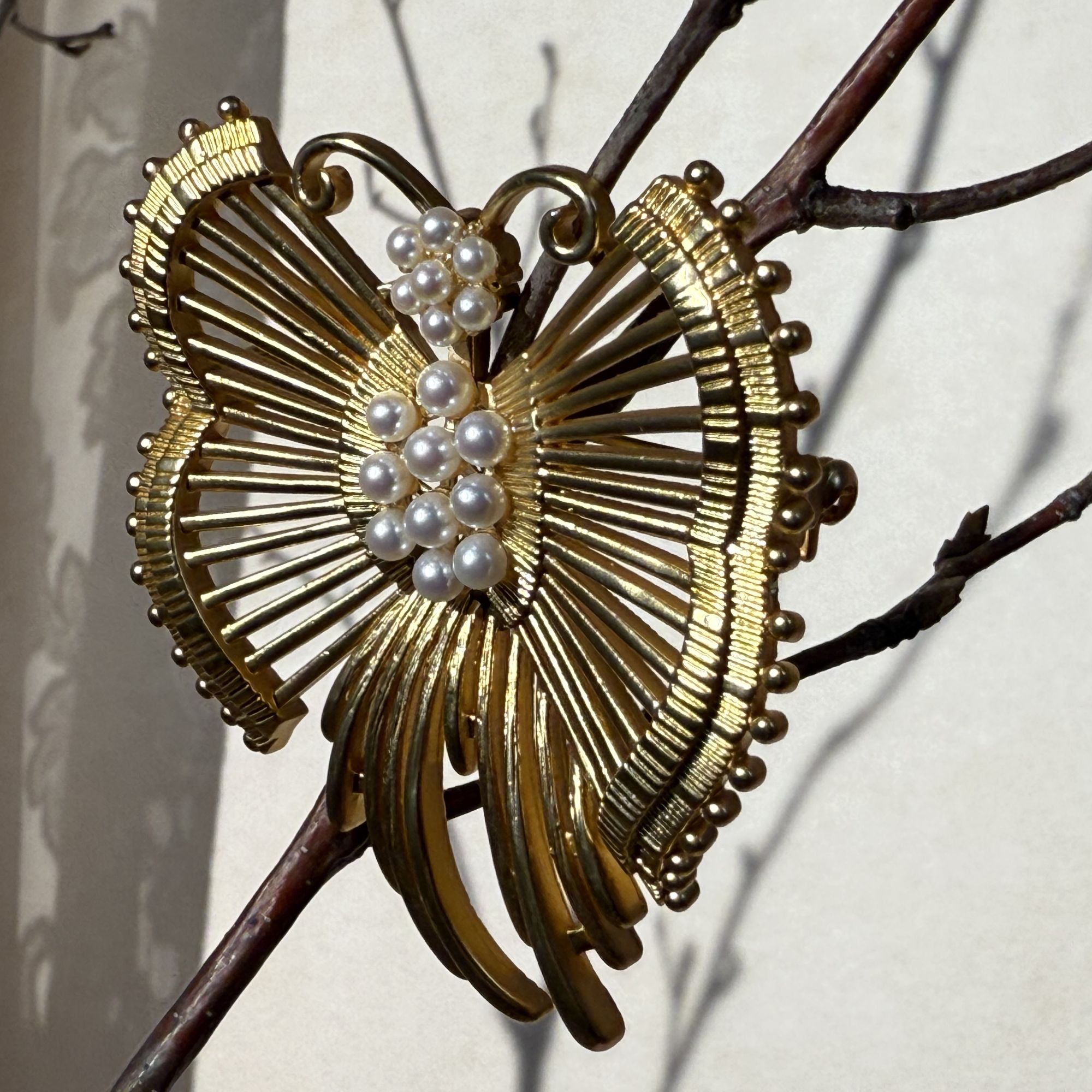 礼兰珠宝【锦礼】淡水珍珠胸针2.5-3.5mm