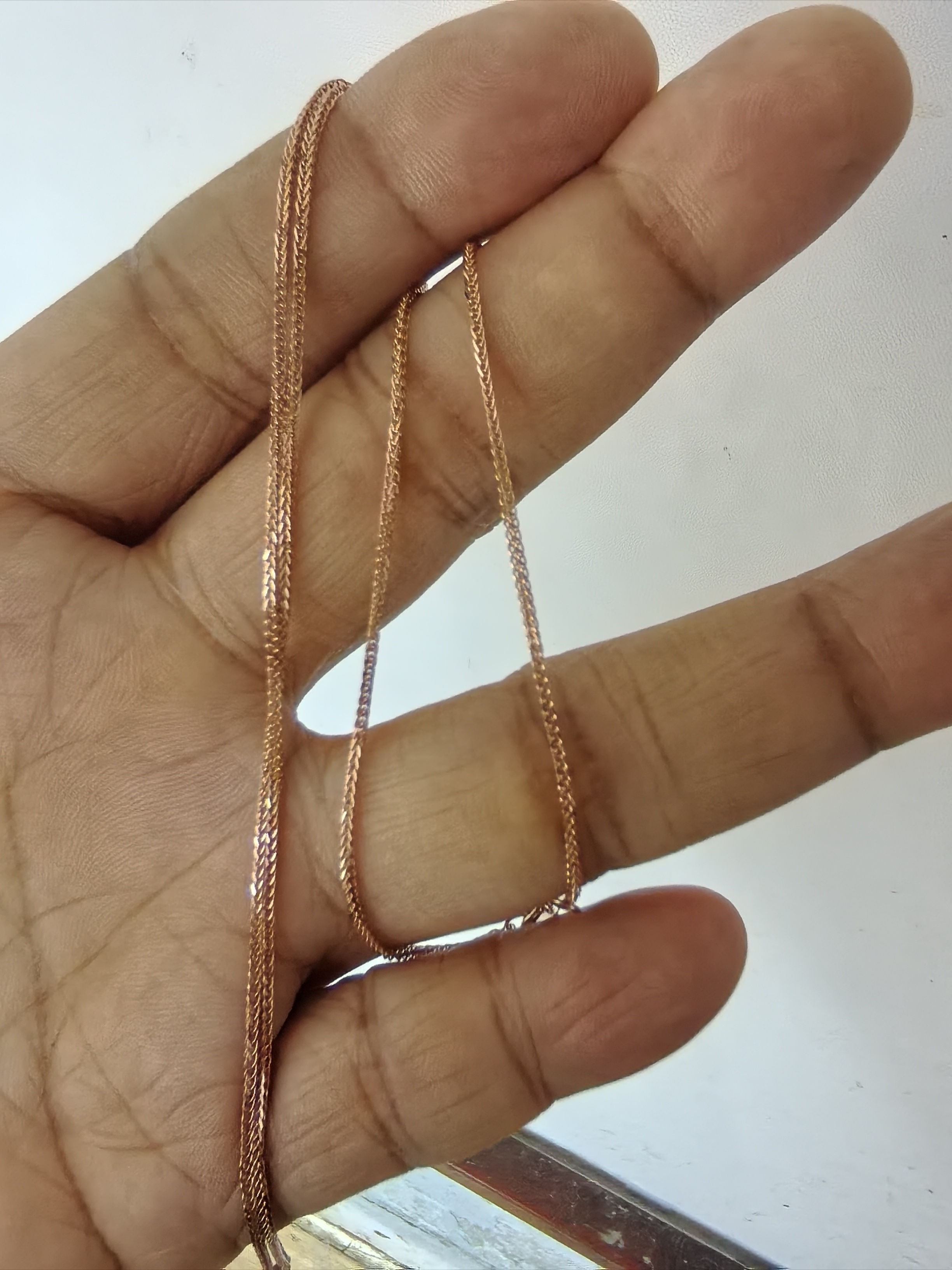 18k玫瑰金项链时尚