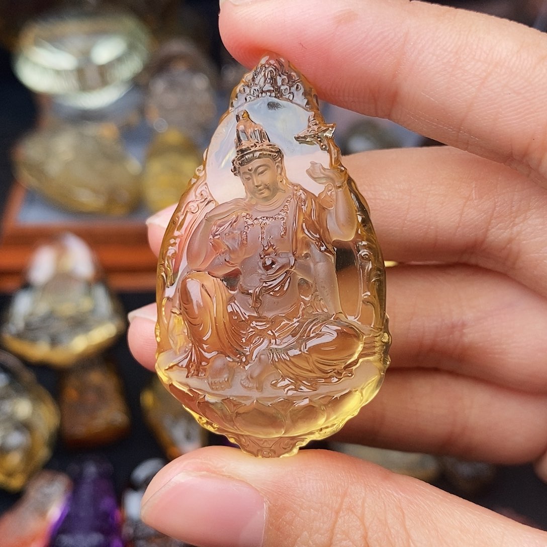 水晶吊坠未镶嵌梦**来吊坠