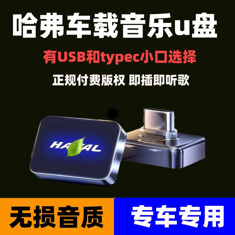 适用哈弗H6/M6/H5/H9猛龙大狗赤兔/酷狗/神兽汽车车载U盘无损歌曲