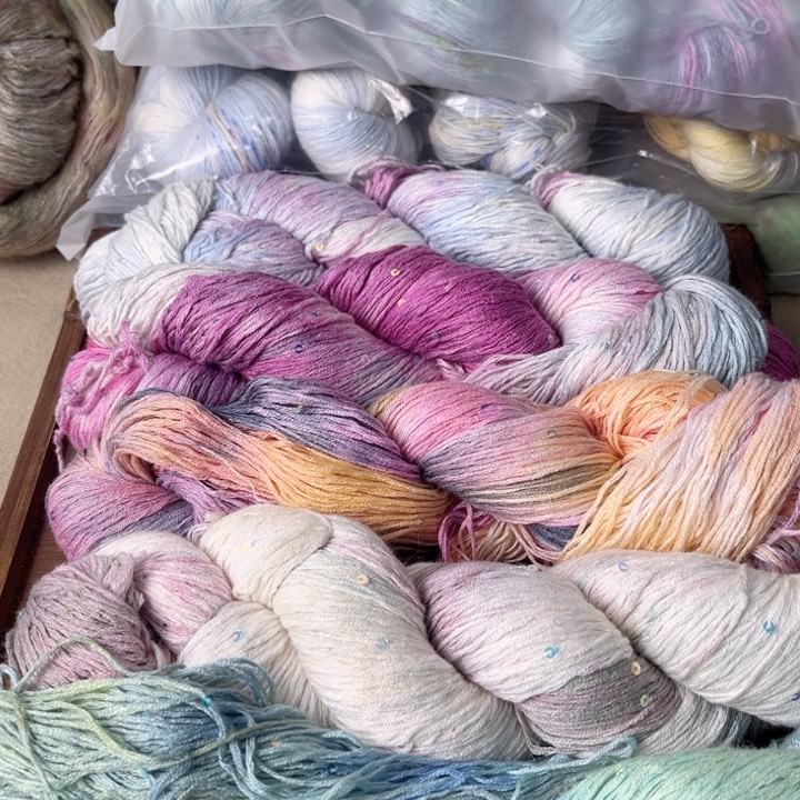 羊毛亮片花包25号