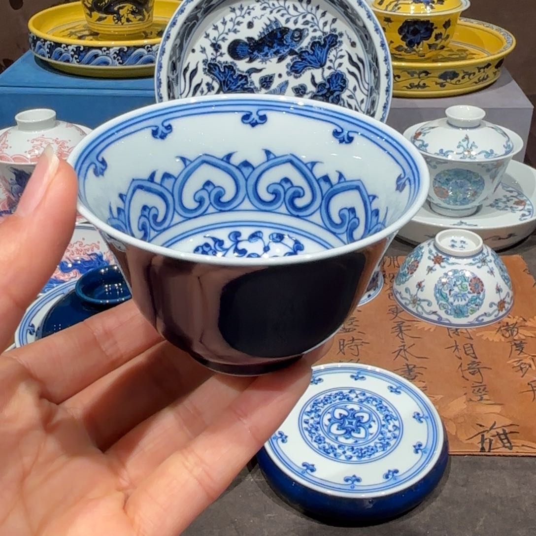 瓷片手工手绘陶瓷茶具