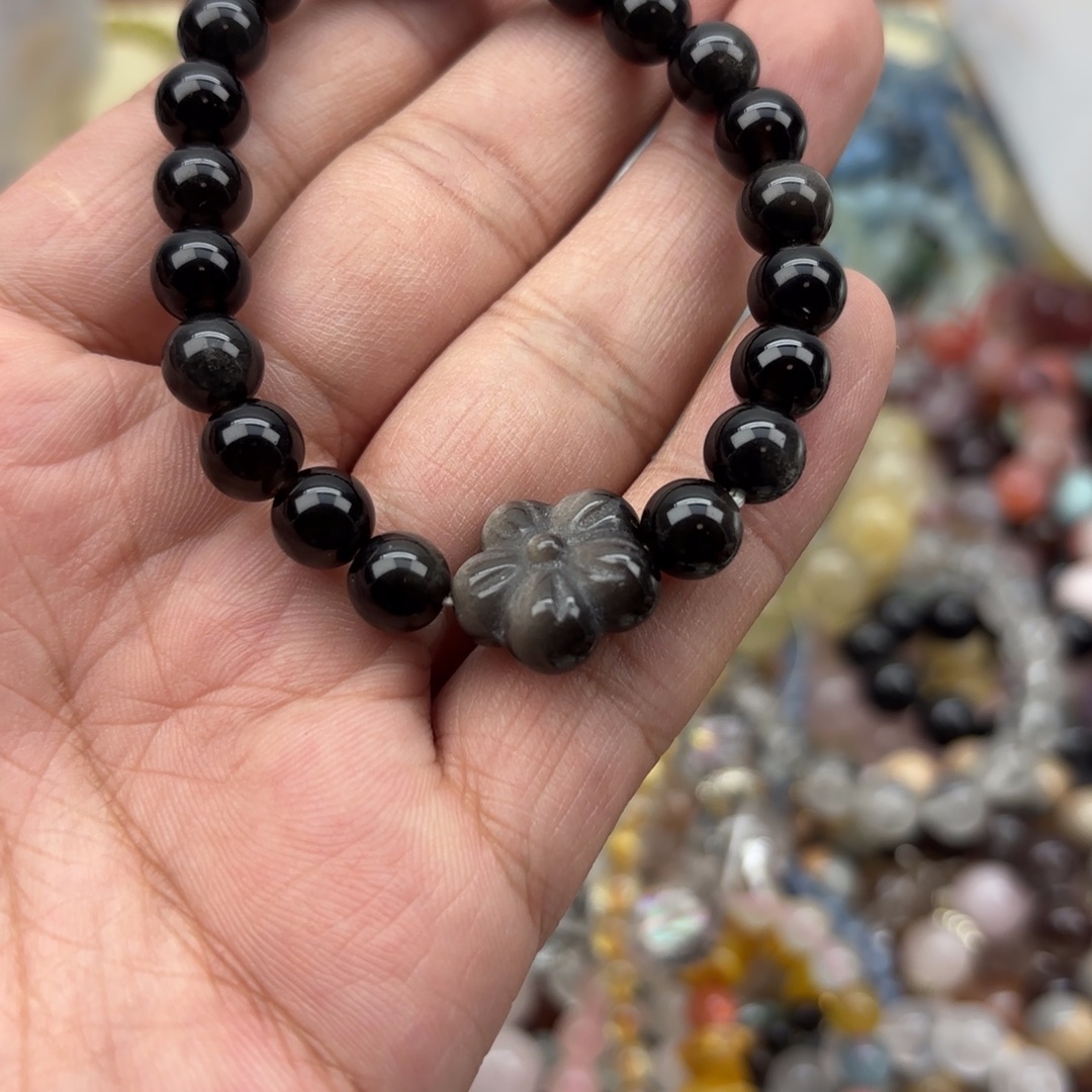 水晶手链银S925镶嵌