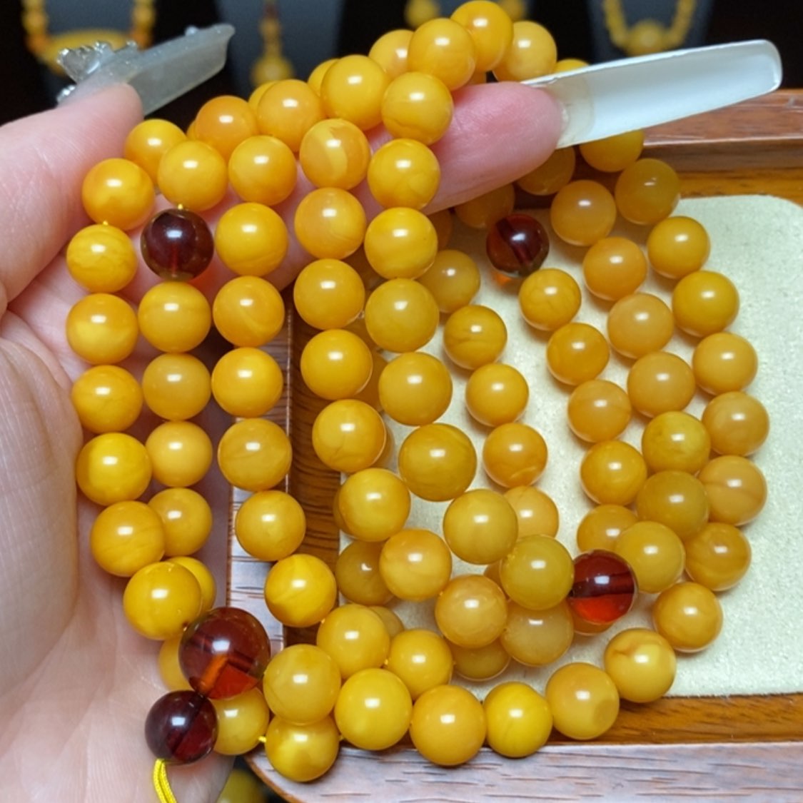 【闪购商品】蜜蜡手链未镶嵌手串