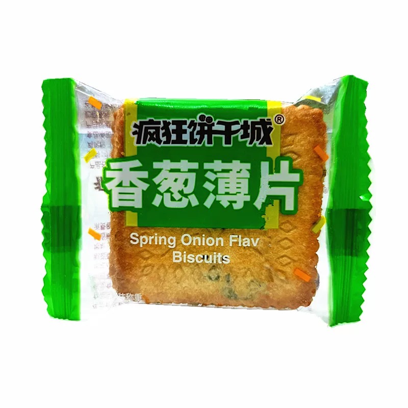 疯狂饼干城香葱薄片椒盐酥饼干8.8/斤伟龙薯片24.9/斤
