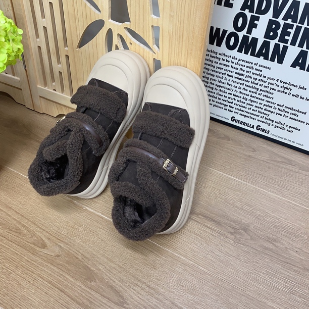 喜宝大码女鞋40-43码休闲加棉保暖勃肯鞋866-6