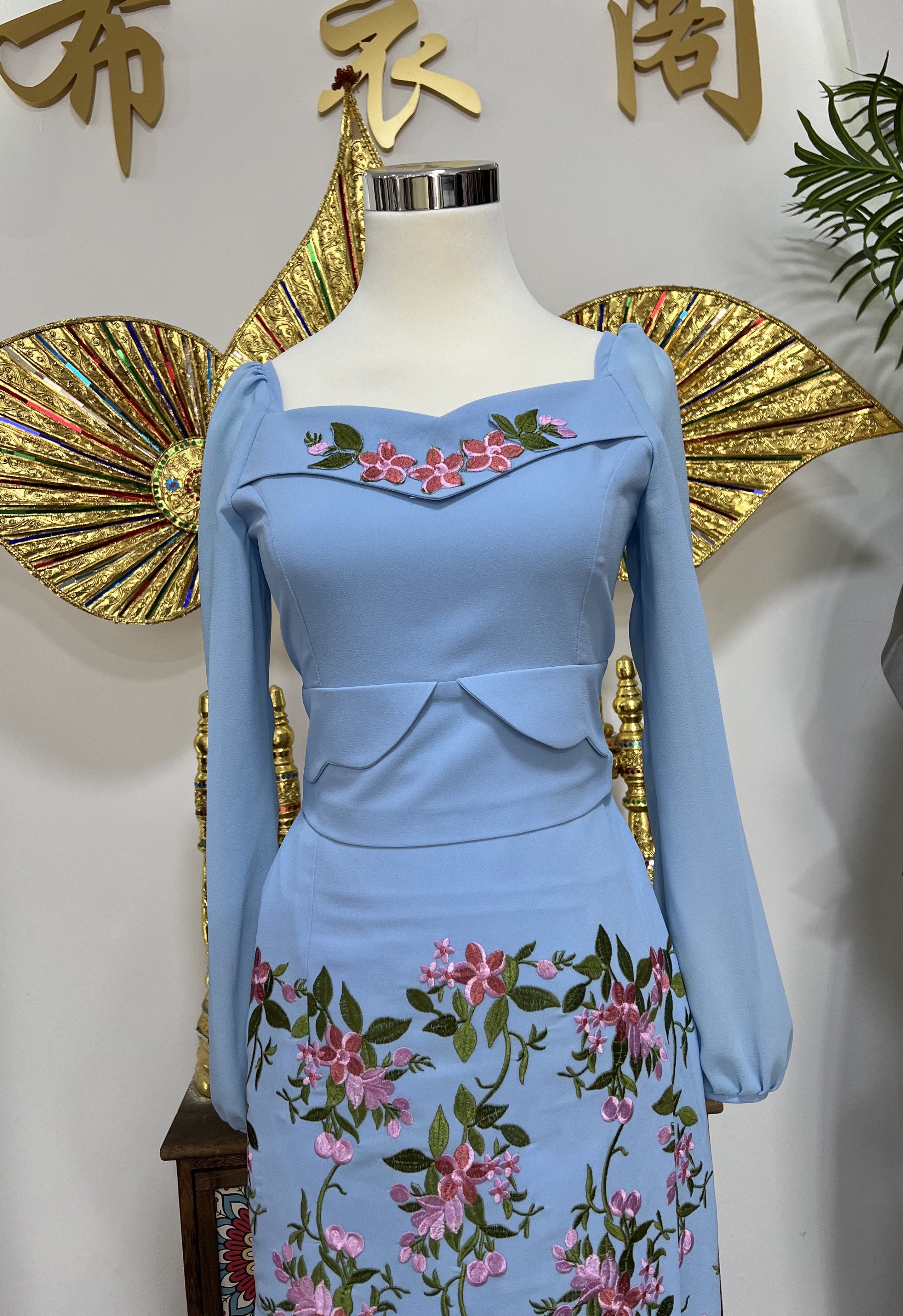 云南少数民族特色傣族手工制作气质时尚款女士套装网红百搭复古