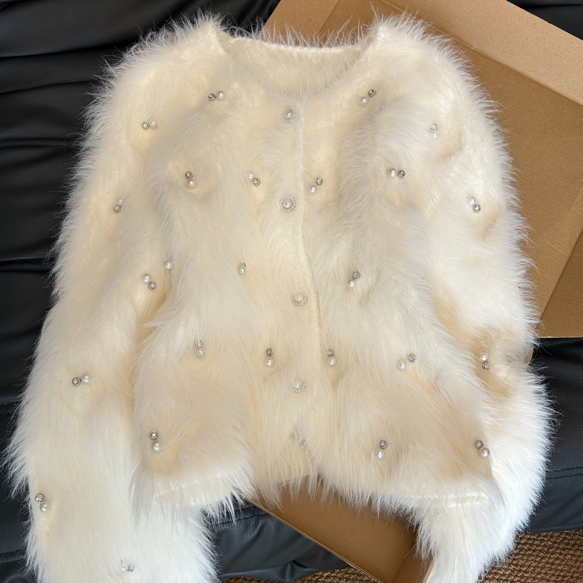 人造皮草 【直播专用】非图片款秋冬新款法式名媛风加厚仿水貂