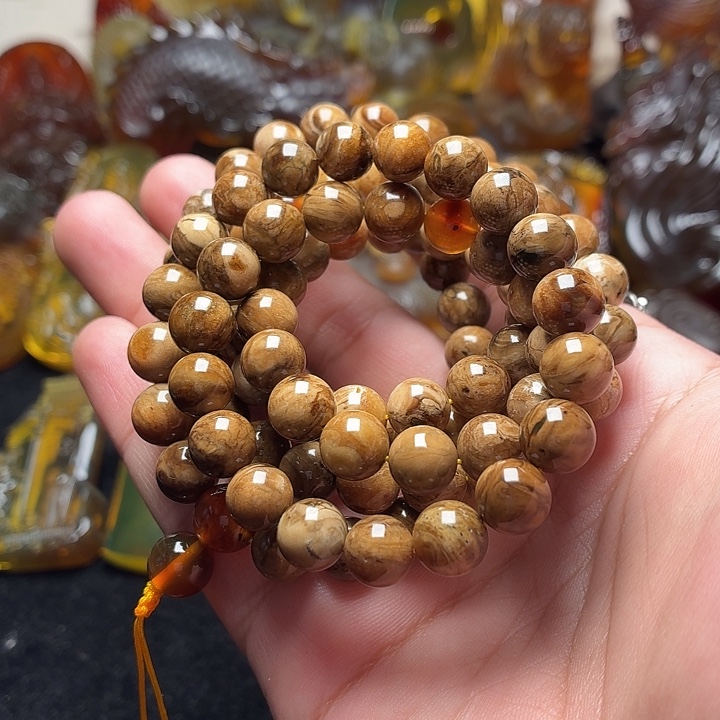 琥珀未镶嵌颈饰8➕白根106