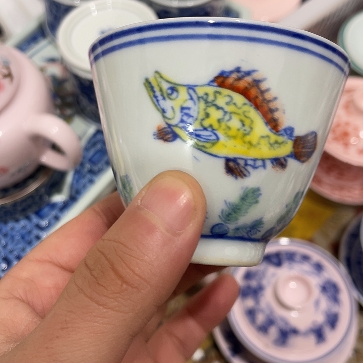 摆件陶瓷景德镇陶瓷主人杯123444