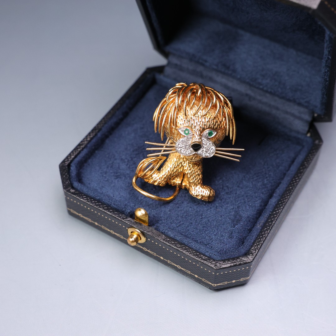 95新 梵克雅宝 柚礼中古/梵克雅宝狮子胸针