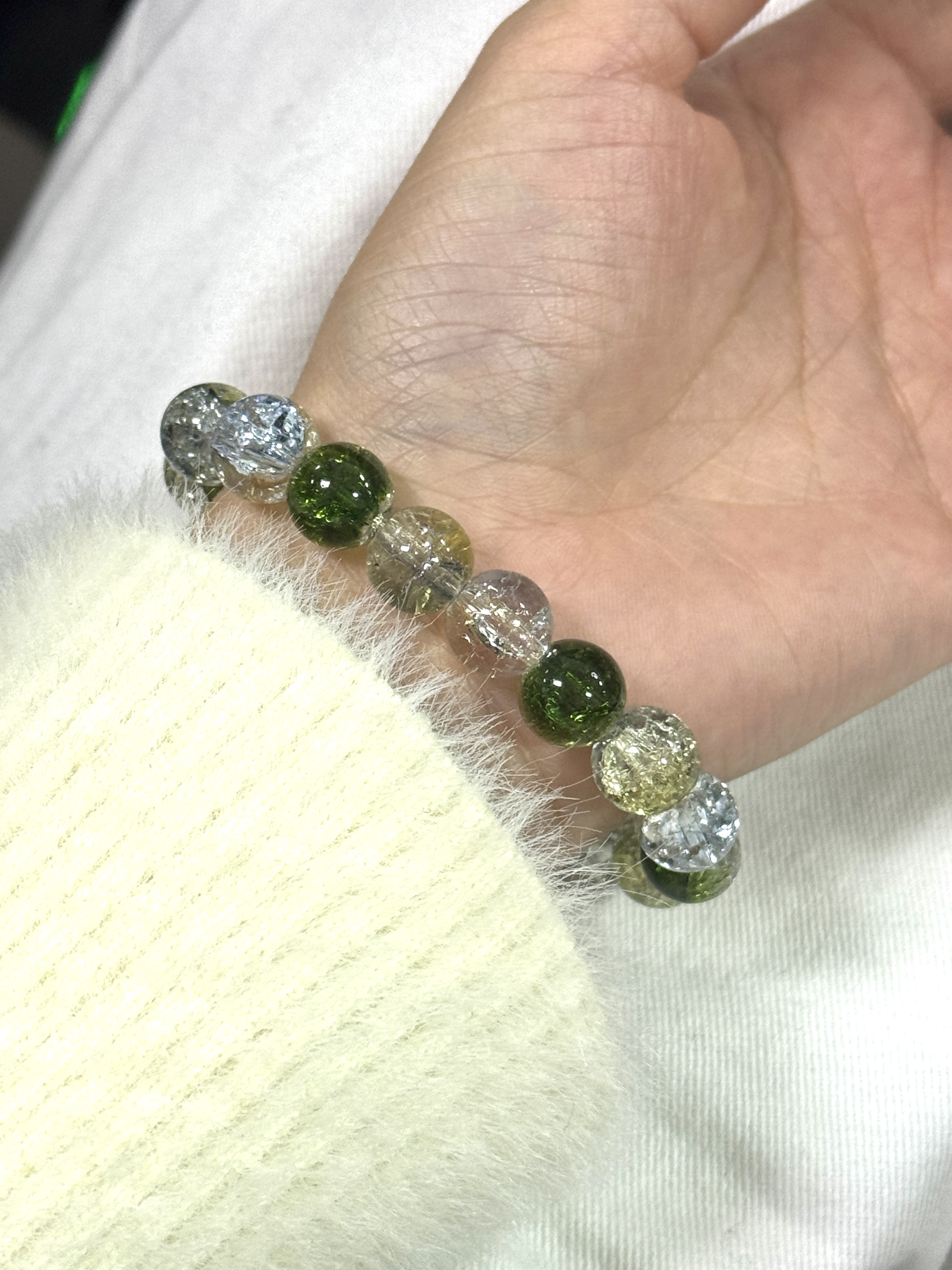 纯手工DIY水晶手链