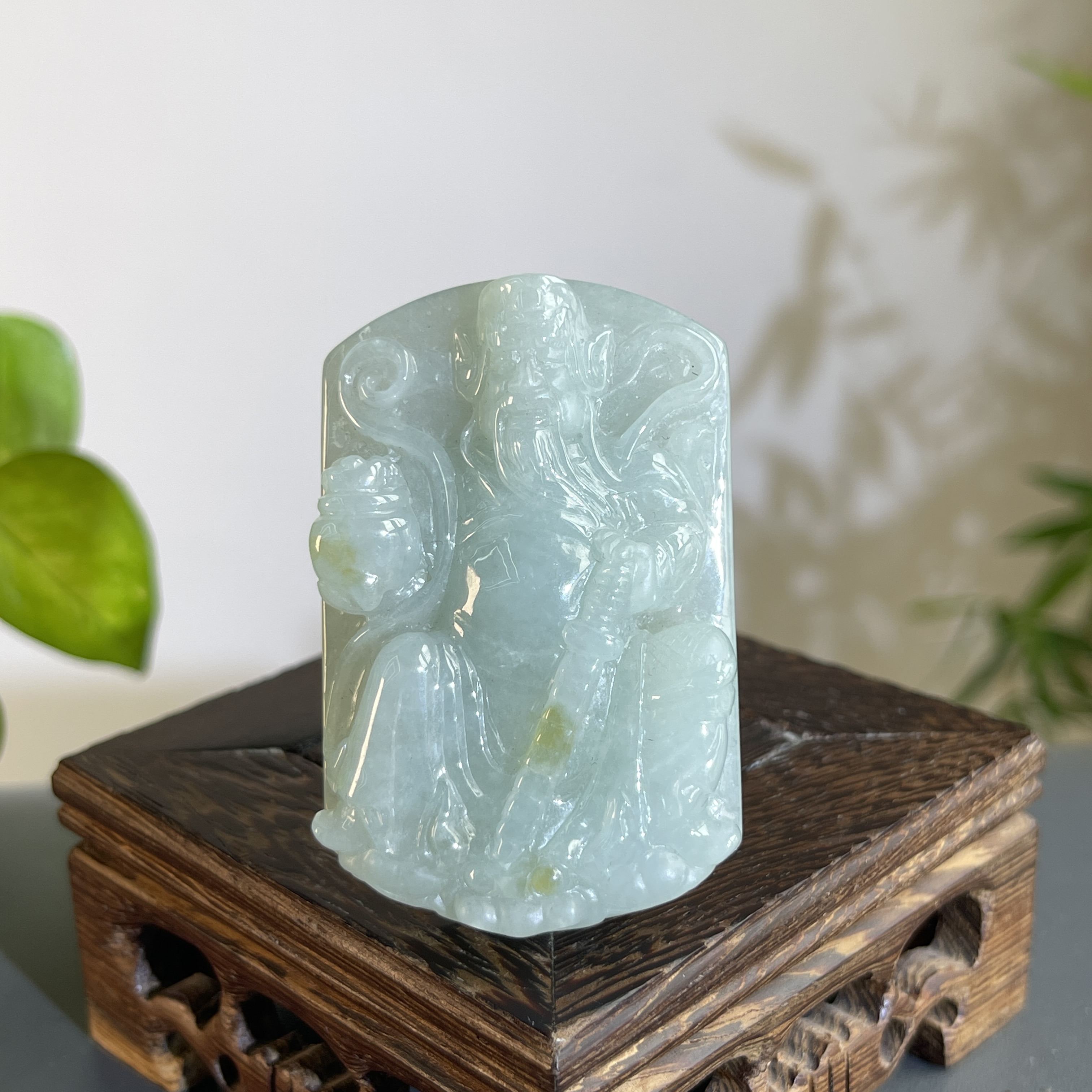 JCW03-90 天然翡翠缅甸A货 赵公明