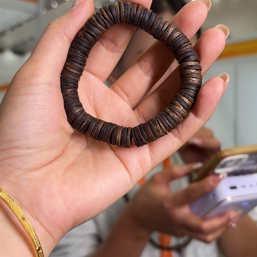 沉香手串奇楠沉香1.0片片珠